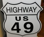 03 Crossroads Sign - Highway 49