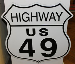 03 Crossroads Sign - Highway 49