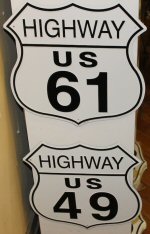 04 Crossroads Signs Set - Highway 61 & 49