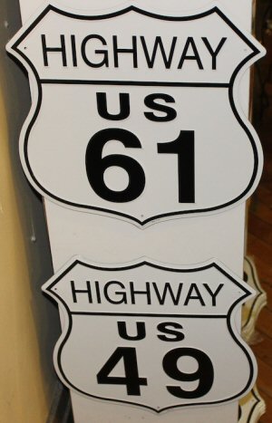 04 Crossroads Signs Set - Highway 61 & 49