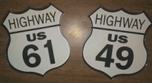06 Crossroads Magnet 61/49 Set - Highway 61 & 49