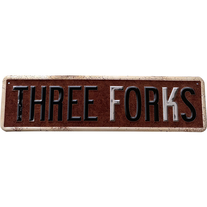 02 Three Forks Sign